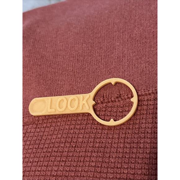 Eddie Bauer Orange 100% Cotton 1/4 Zip Solid Pullover Sweater Men's Size M VTG - Picture 5 of 6